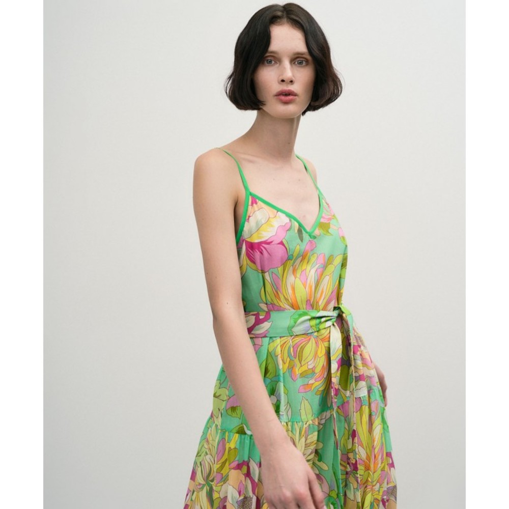 ΦΟΡΕΜΑ ΜΑΞΙ FLORAL ΜΕ ΒΟΛΑΝ