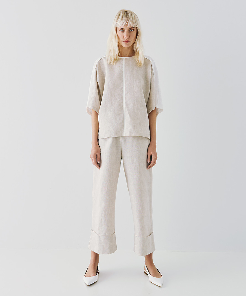 ΜΠΛΟΥΖΑ ΔΙΧΡΩΜΗ ΕΚΡΟΥ-ΜΠΕΖ