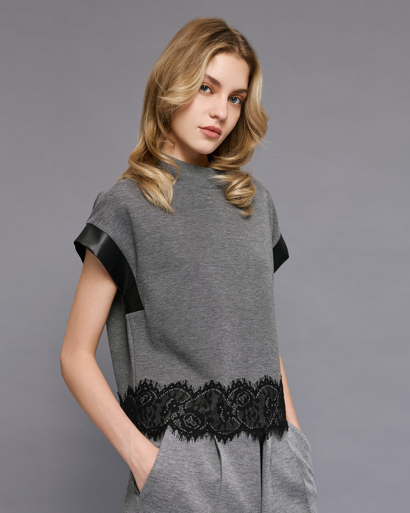 ΜΠΛΟΥΖΑ ΜΕ ΔΕΡΜΑ ΚΑΙ ΔΑΝΤΕΛΑ