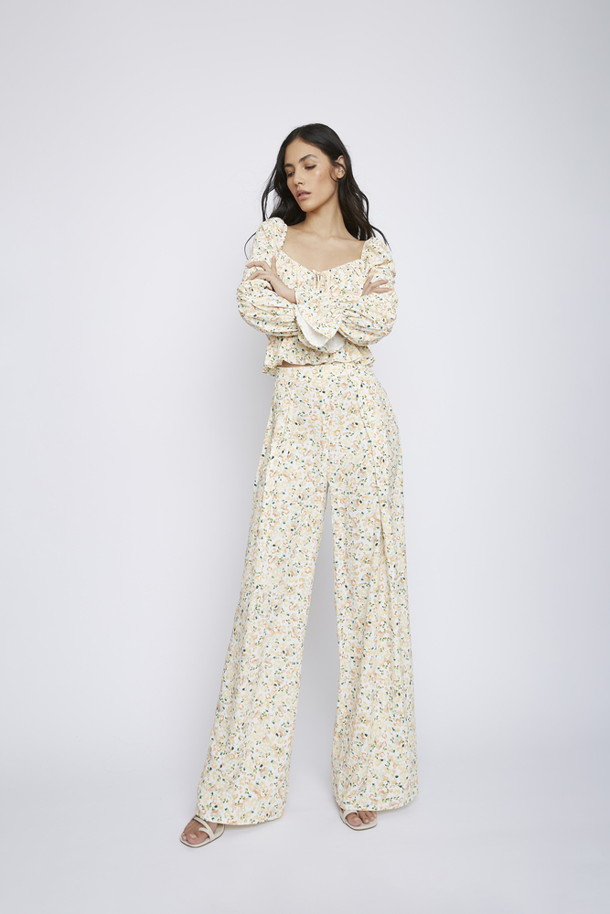 Παντελόνα με floral print